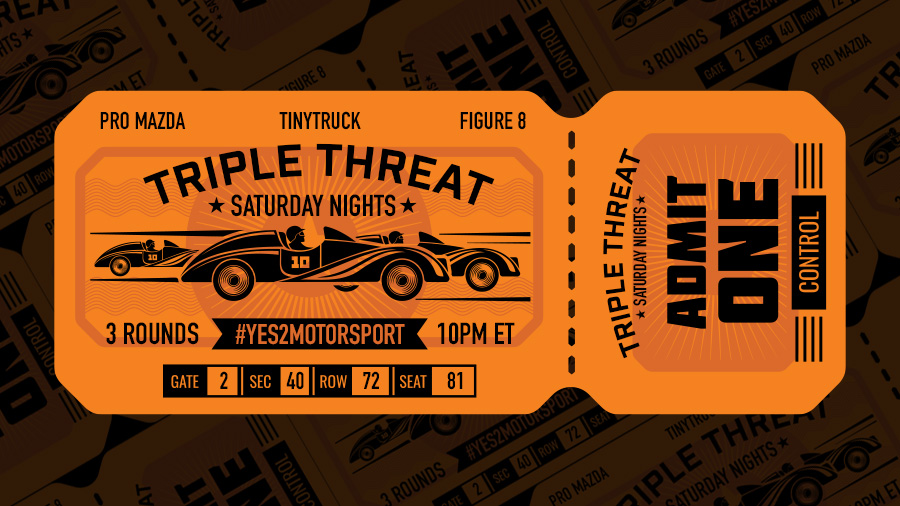 #Yes2Motorsport Unveils Triple Threat Saturday Nights